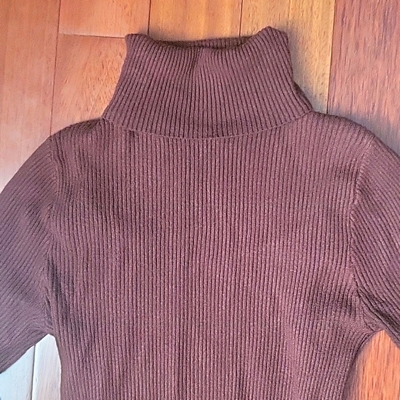 YesStyle Maido Long Sleeve Ribbed Turtleneck Knit Top - Picture 2 of 5